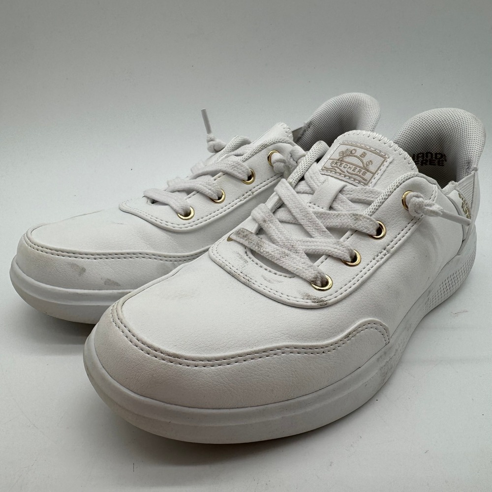 Skechers BOBS Skip Cute Women's US 7 White Slip-Ins Casual Sneakers